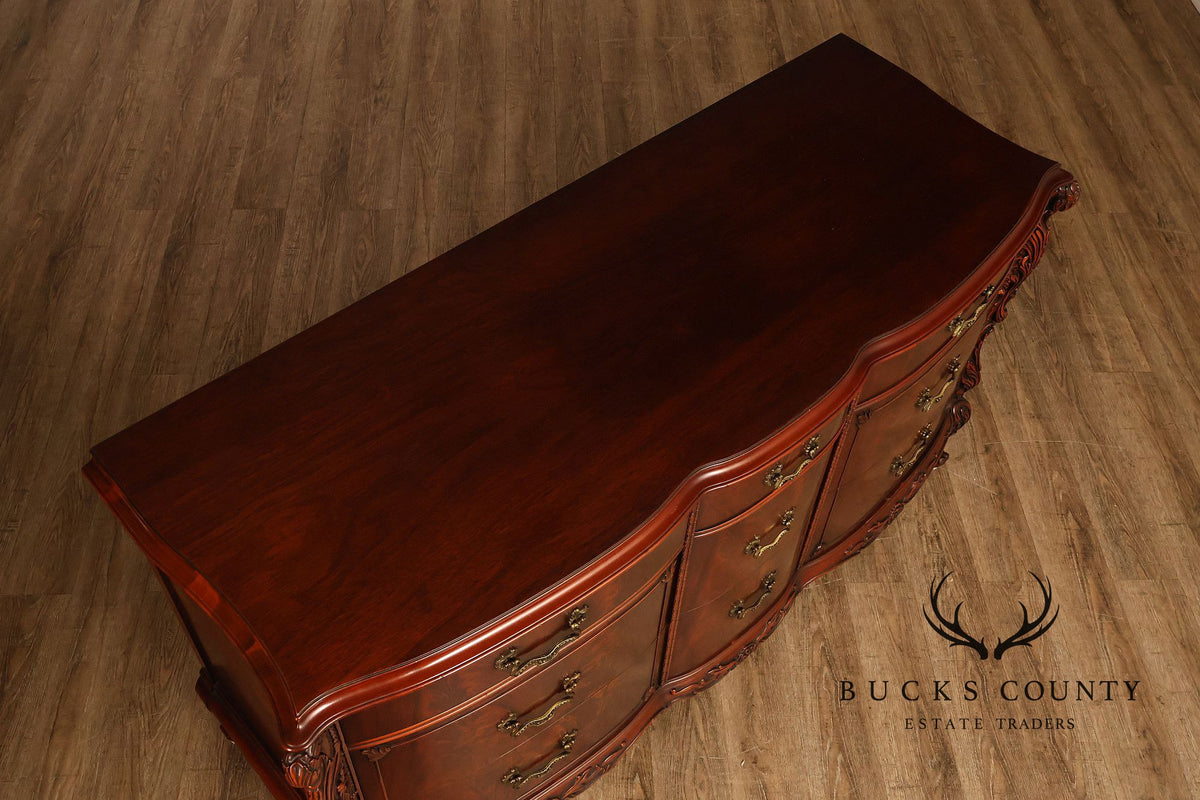 Vintage 1940s Victorian Mahogany Chest of Drawers