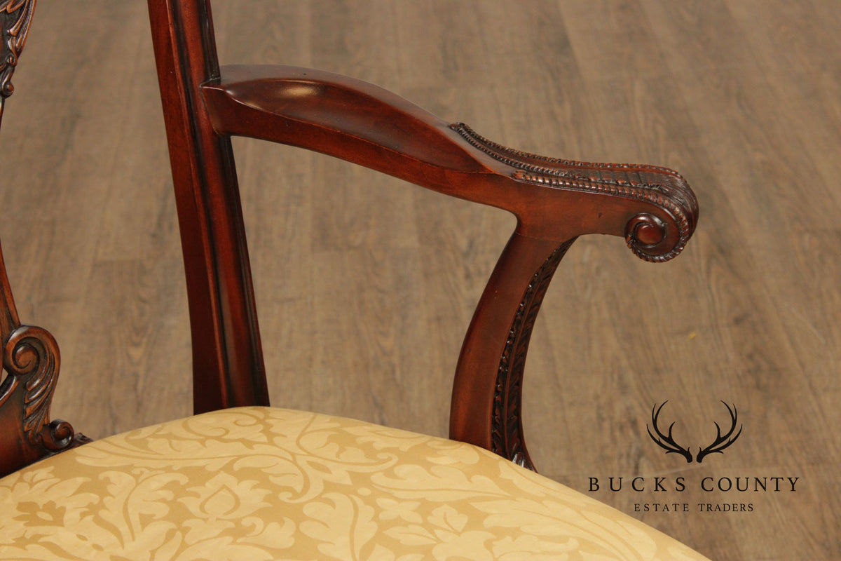 Henredon Natchez Collection Georgian Style Set of Ten Mahogany Dining Chairs