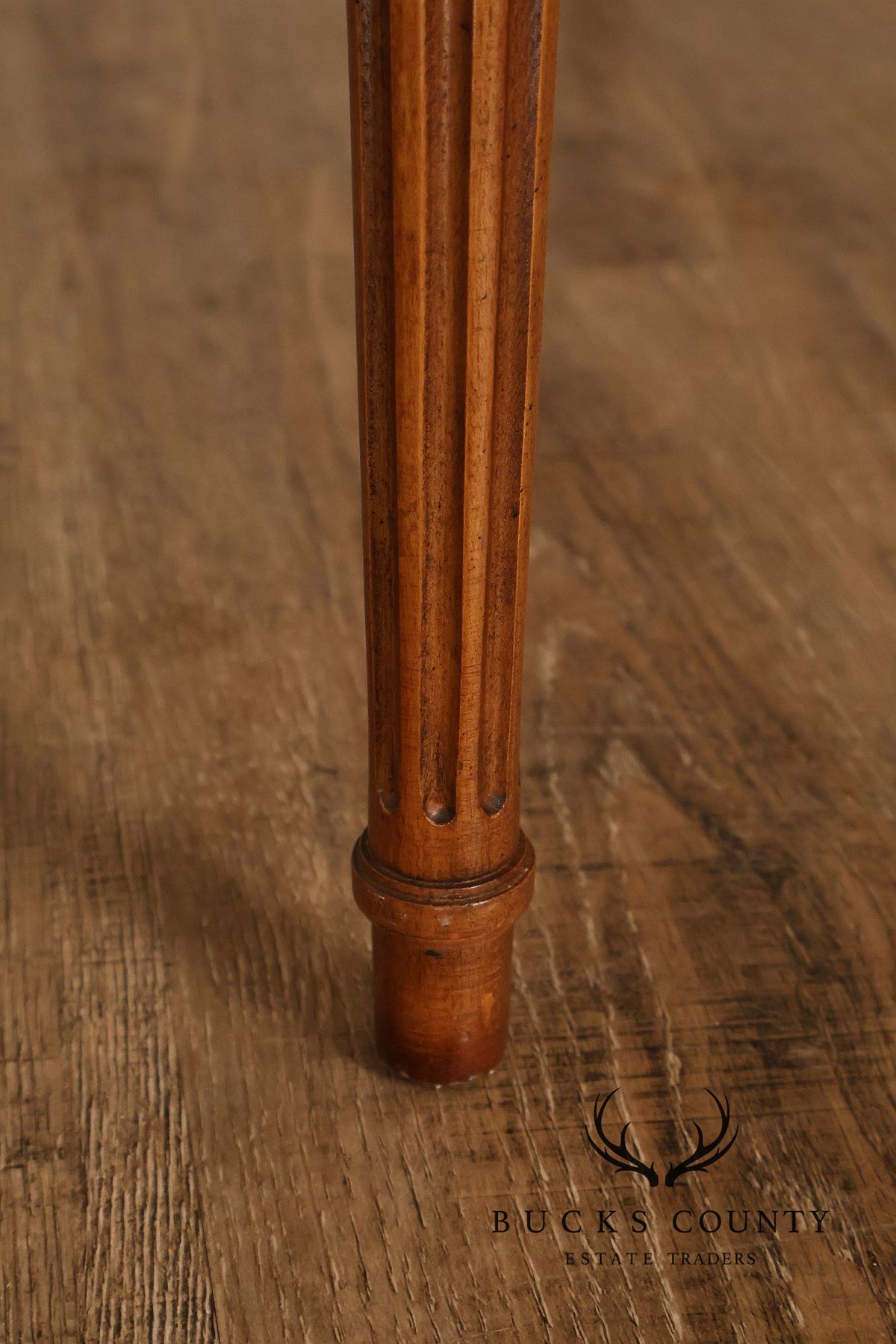 Title: Baker Furniture Louis XVI Style Mahogany Brass Gallery Side Table
