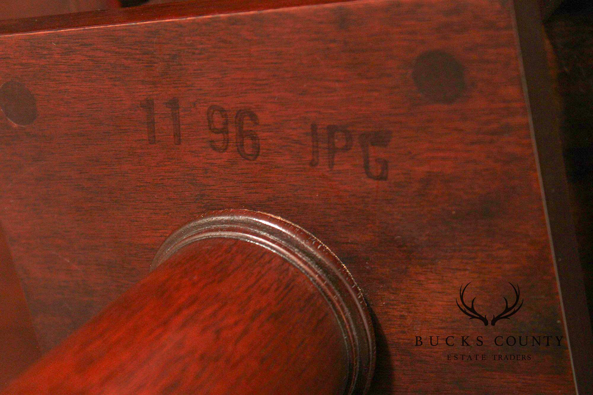Henkel Harris Chippendale Style Mahogany Tilt Top Tea Table