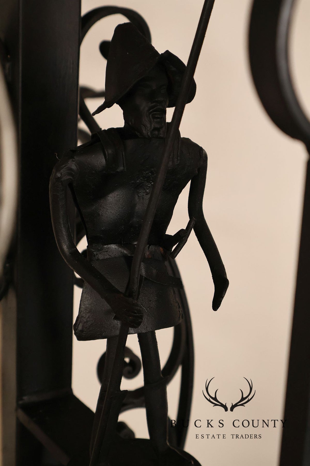 Quality Hand Forged Spanish Revival Wrought Iron Chandelier