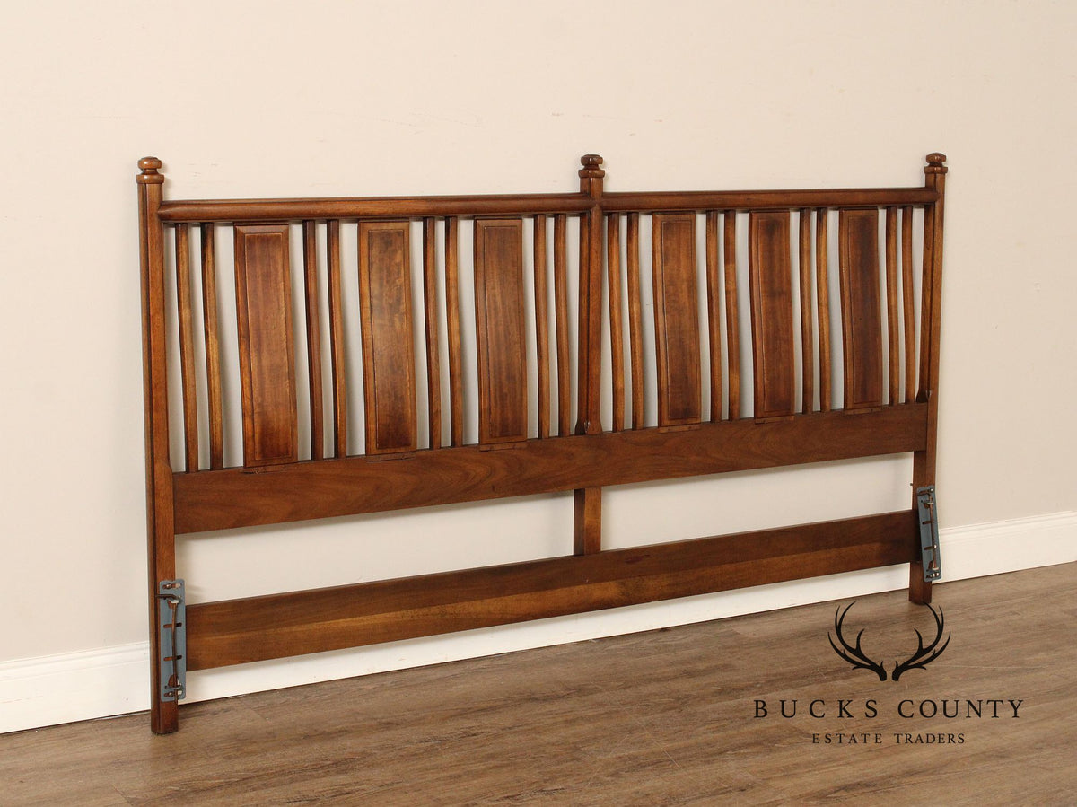 Heritage Mid Century Modern Walnut King Headboard