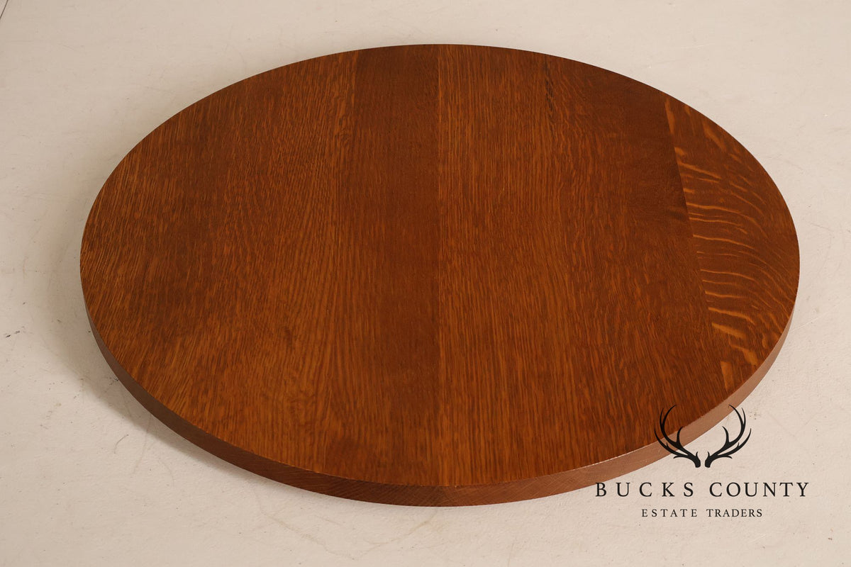 Stickley Mission Collection Round Oak Lazy Susan