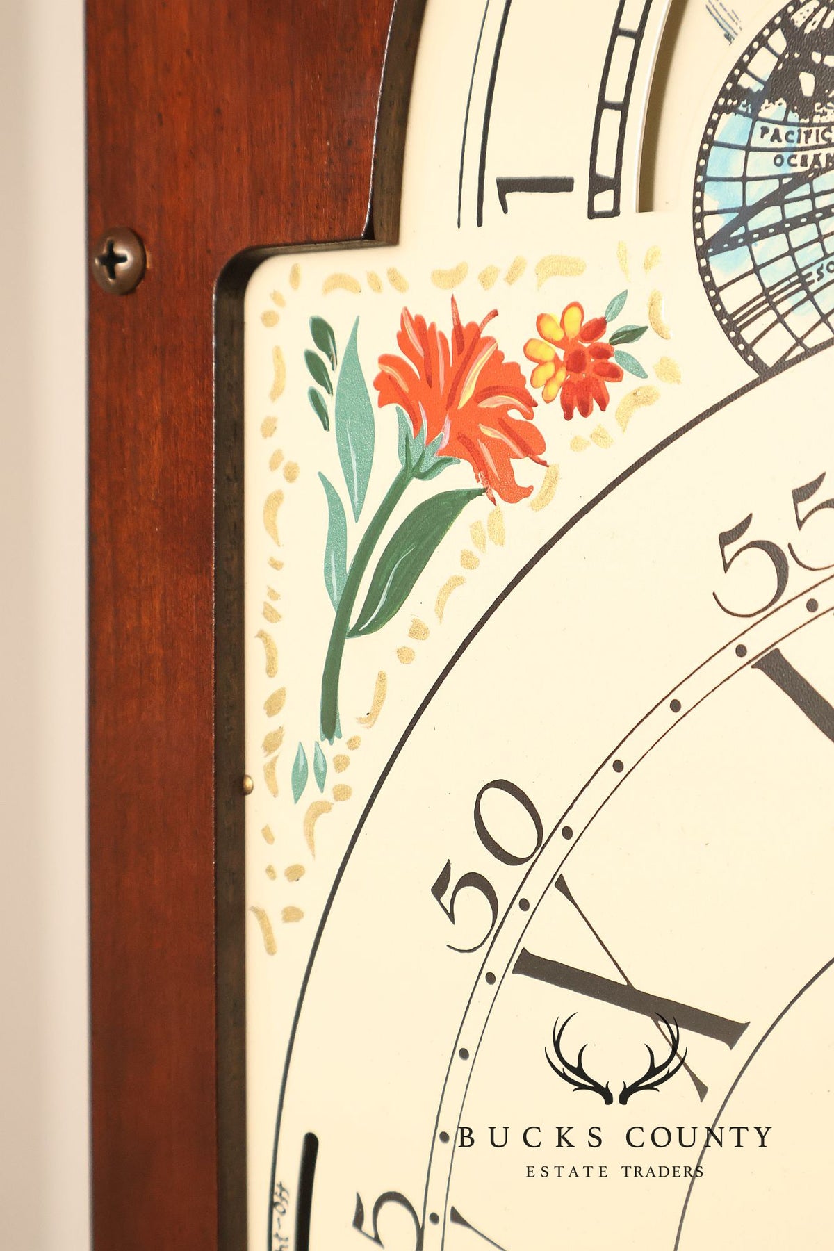 Sligh John Goddard Cherry Newport Tall Cased Grandfather Clock