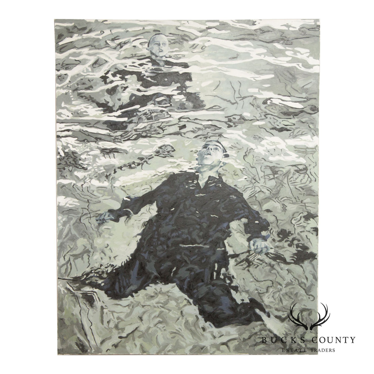 Gina Fiedel Contemporary Oil Painting, 'Climbing Smoke'