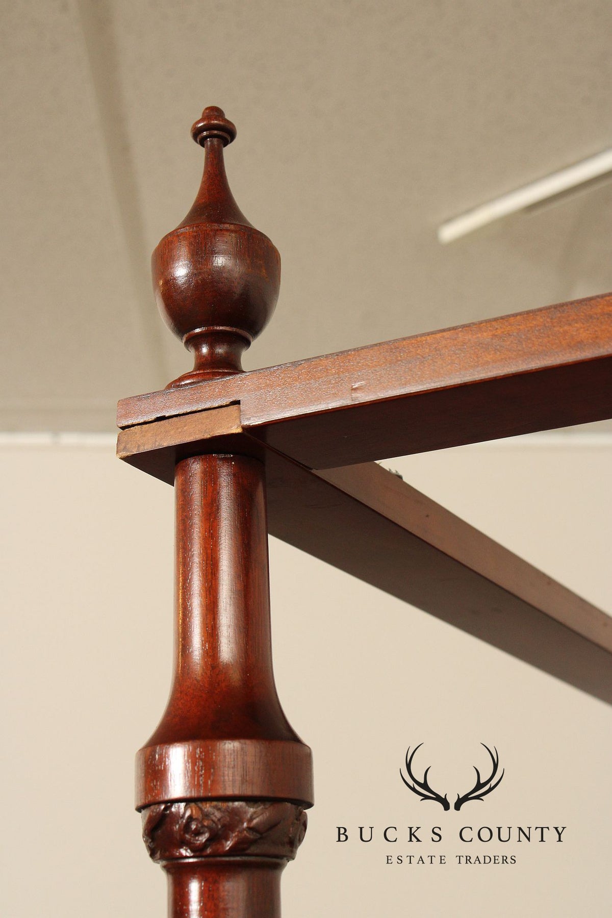 Baker Furniture Mahogany Queen Canopy Bed