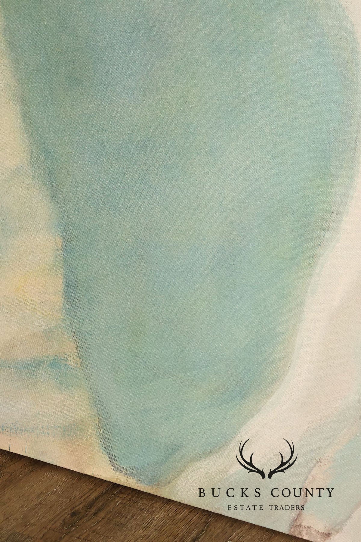 Large Modern Abstract Pastel Painting On Canvas By Paul C Wilson