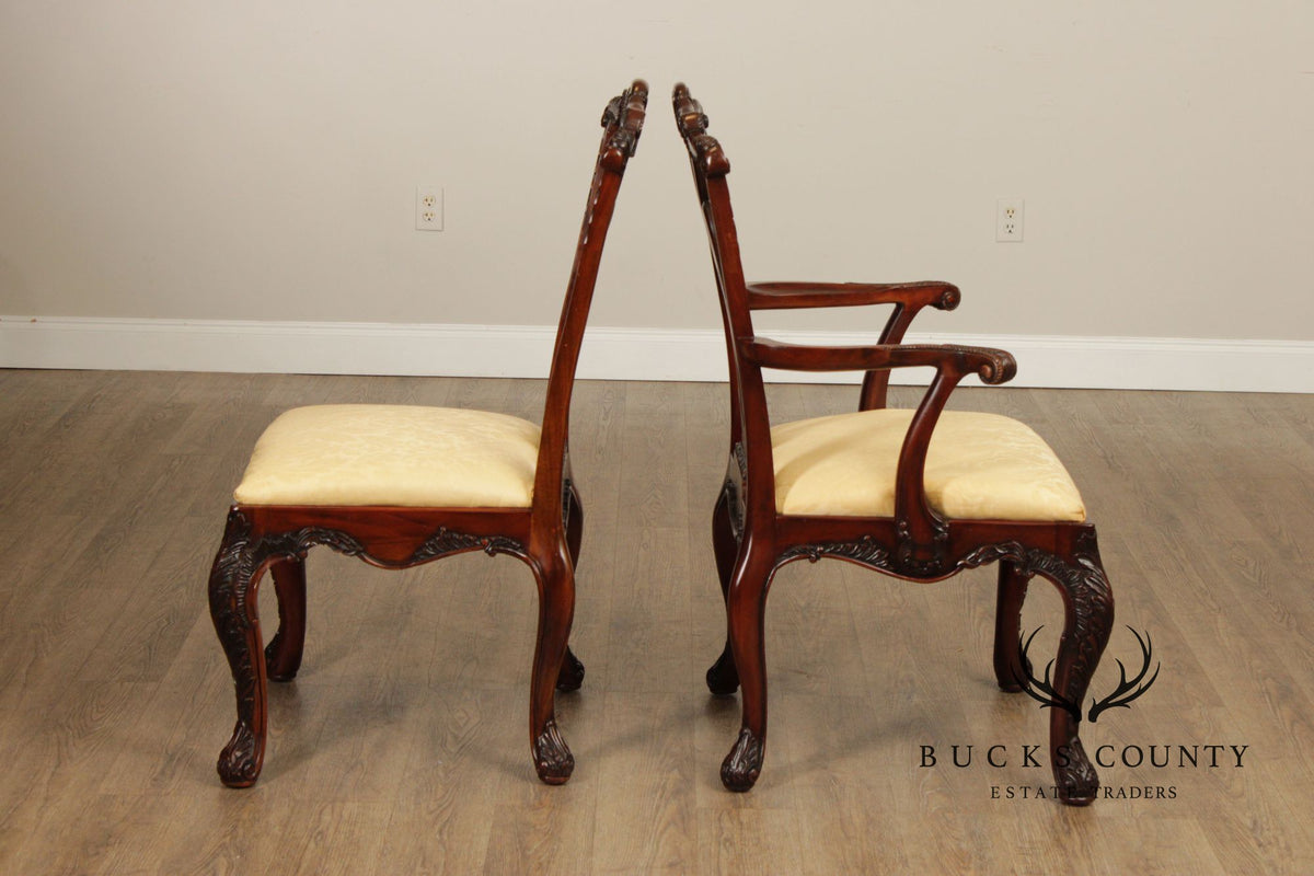 Henredon Natchez Collection Georgian Style Set of Ten Mahogany Dining Chairs