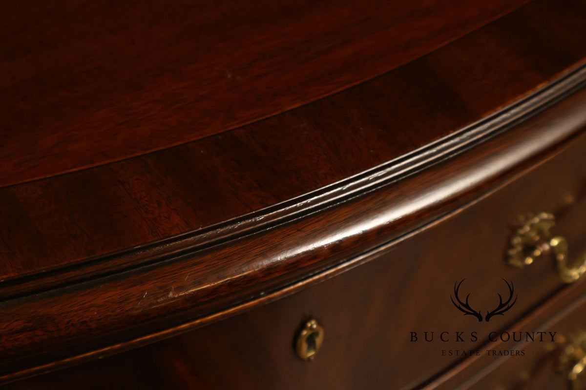 Drexel Heritage Heritage Georgian Style Mahogany Pair Of Chest Nightstands