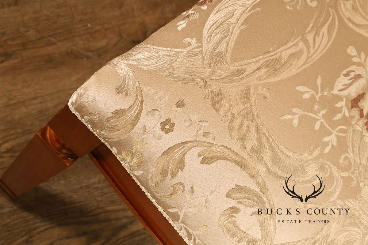 Empire Style Set Of Eight Upholstered Dining Chairs