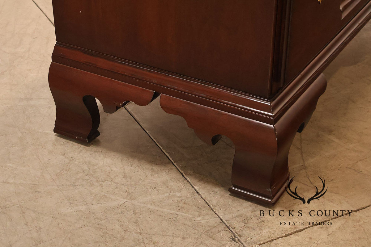 Statton Private Collection Cherry Chippendale Tall Chest Of Drawers