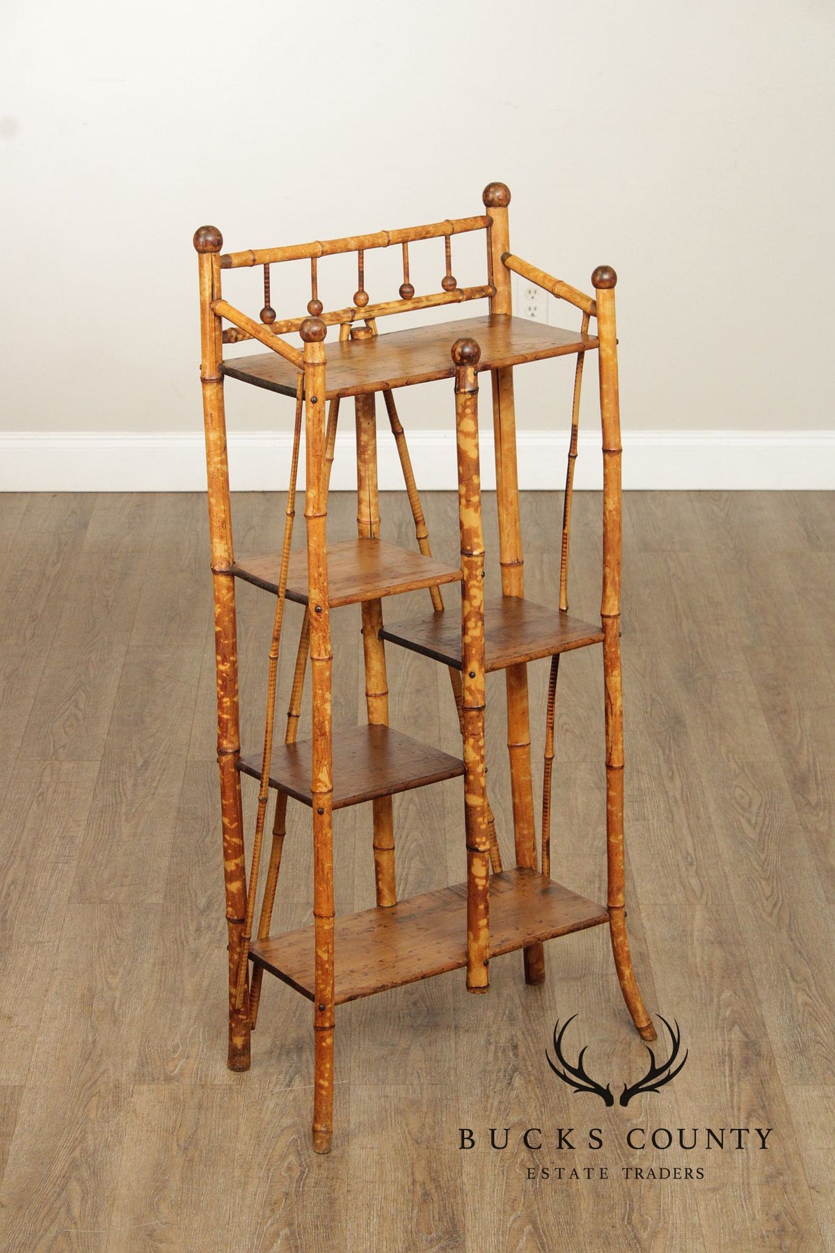 Antique Aesthetic Movement Bamboo Etagere
