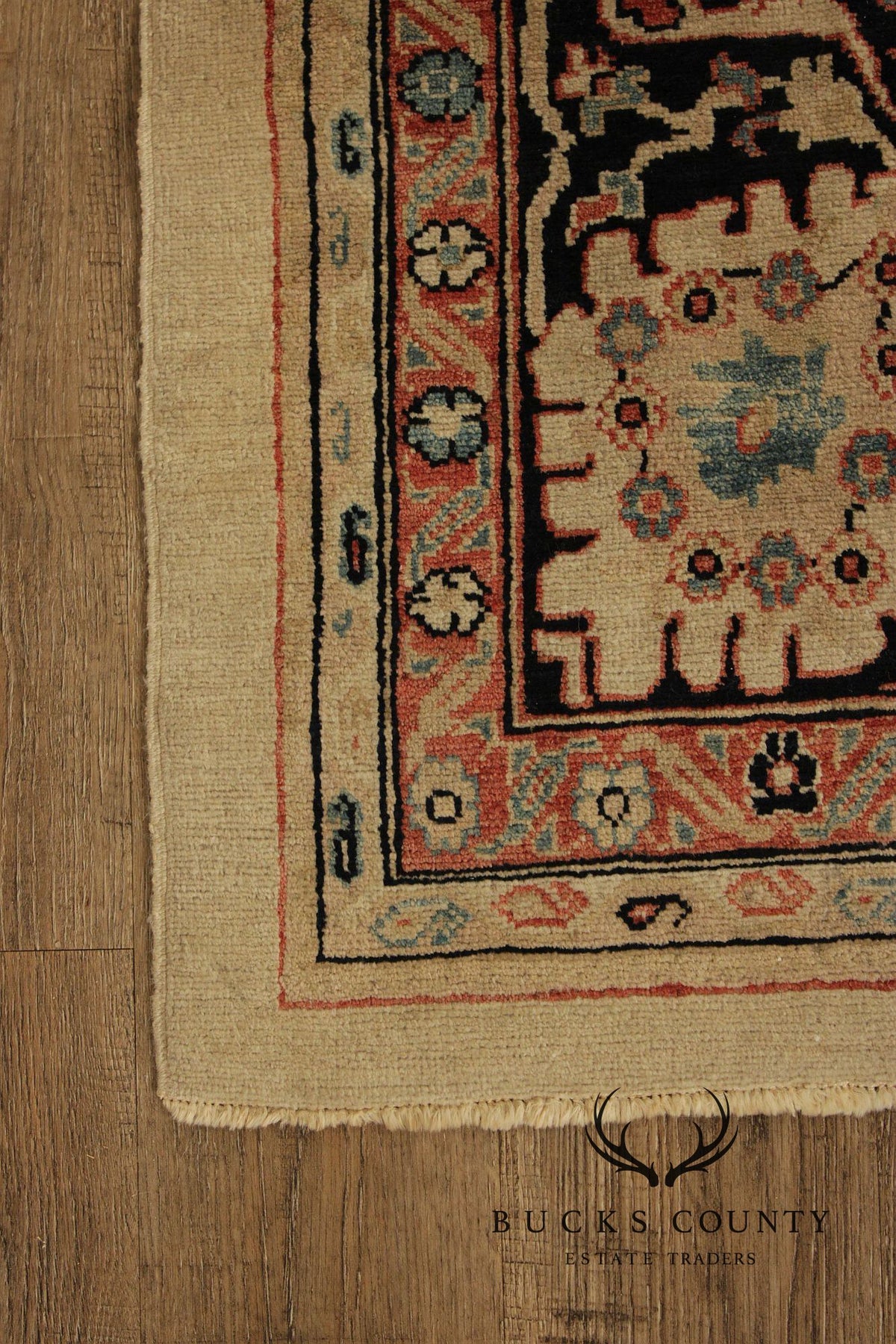 Peshawar Farahan Design Hand-Knotted Wool Area Rug – 6’ x 10’