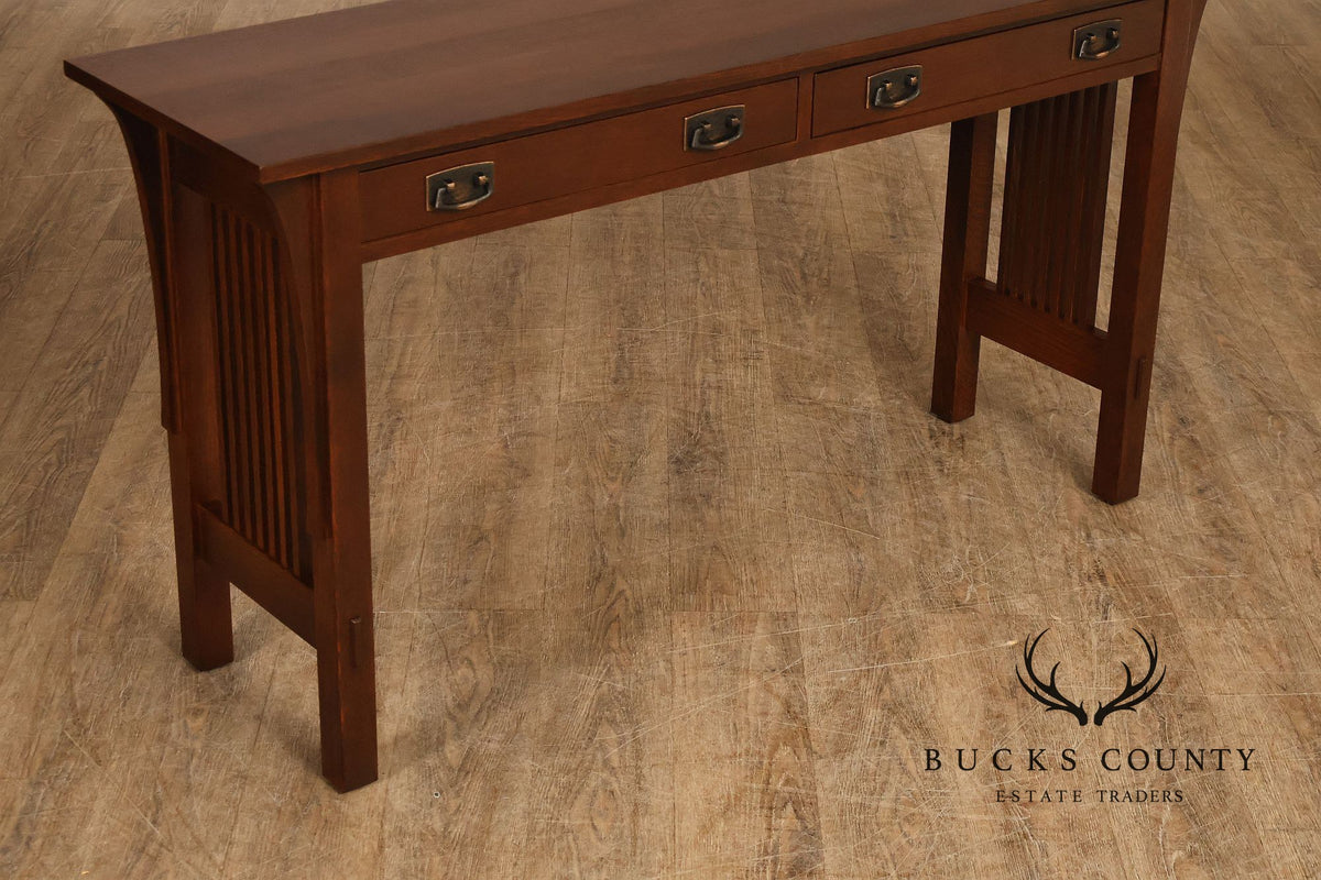 Stickley Mission Collection Oak Sofa Table