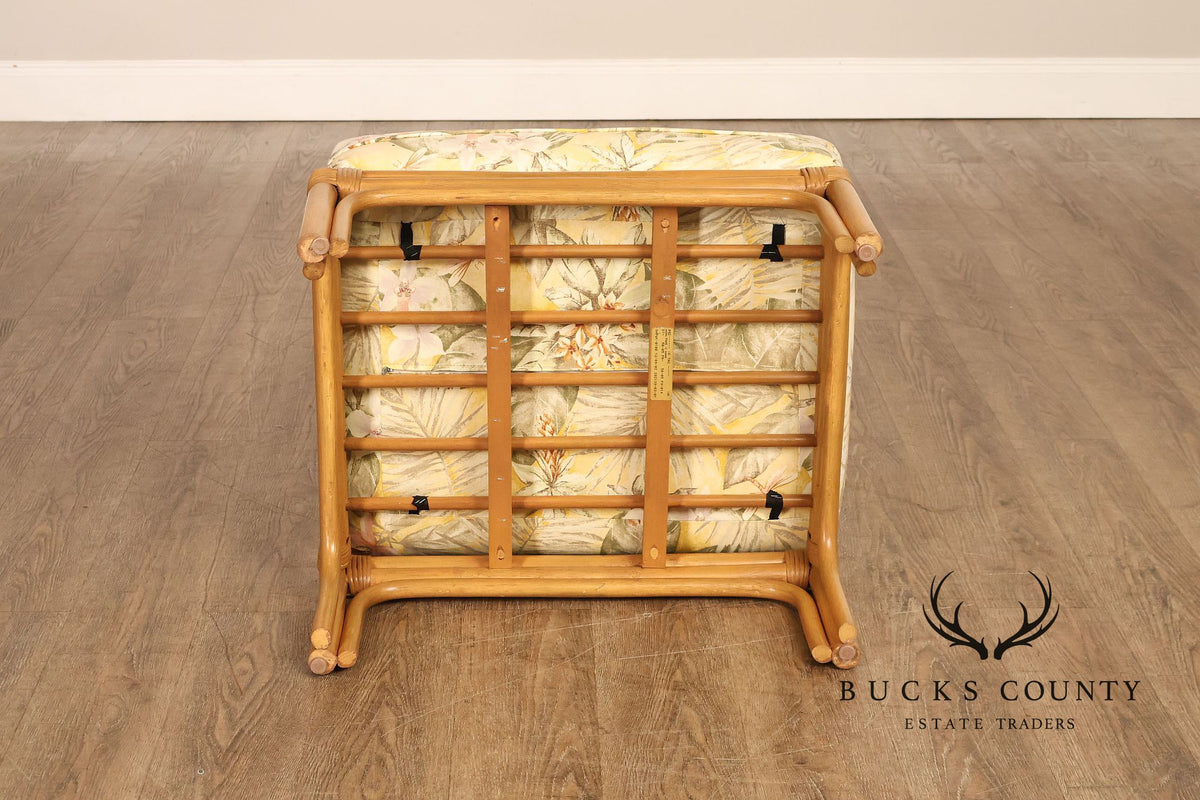 Laneventure Tradewinds Rattan Armchair and Ottoman