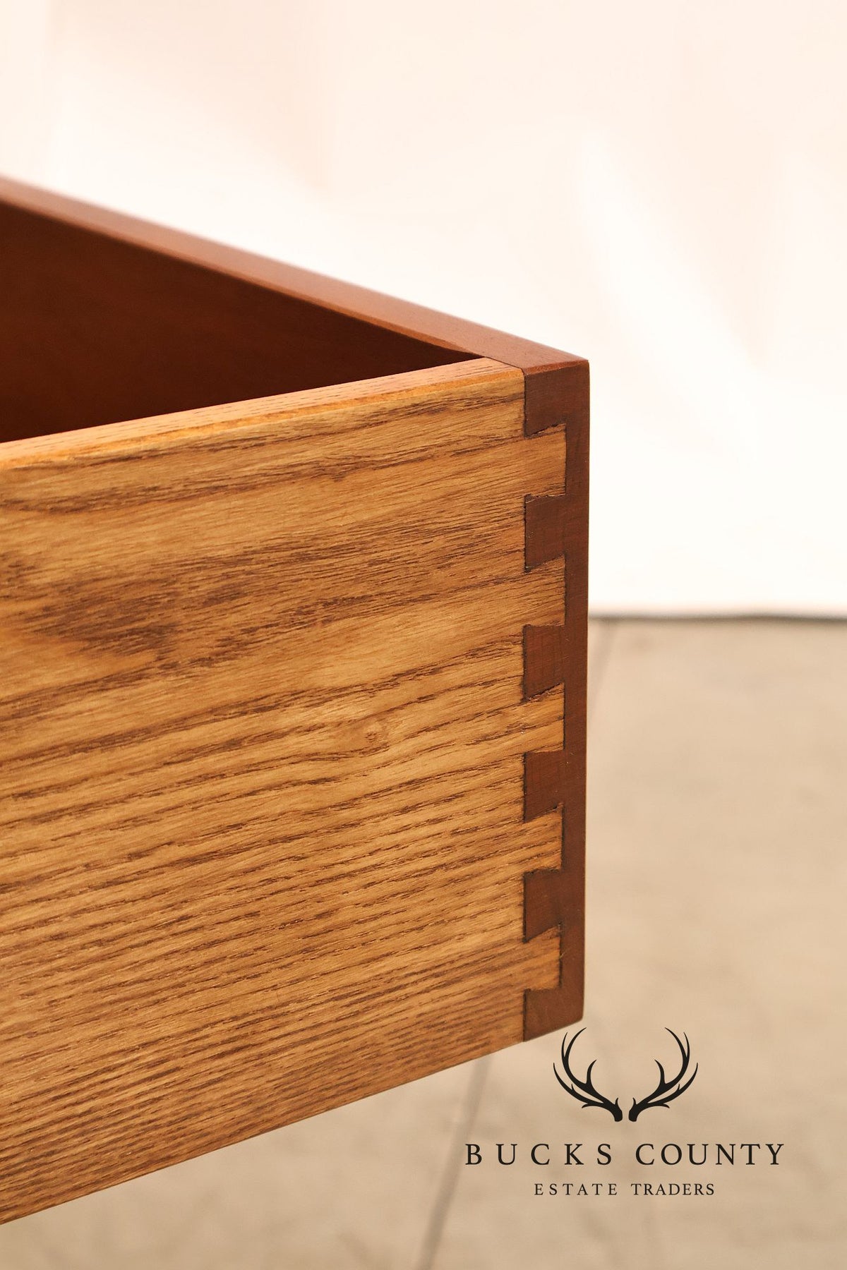 Hunt Country Furniture Cherry Corner Cabinet With Beveled Glass Doors
