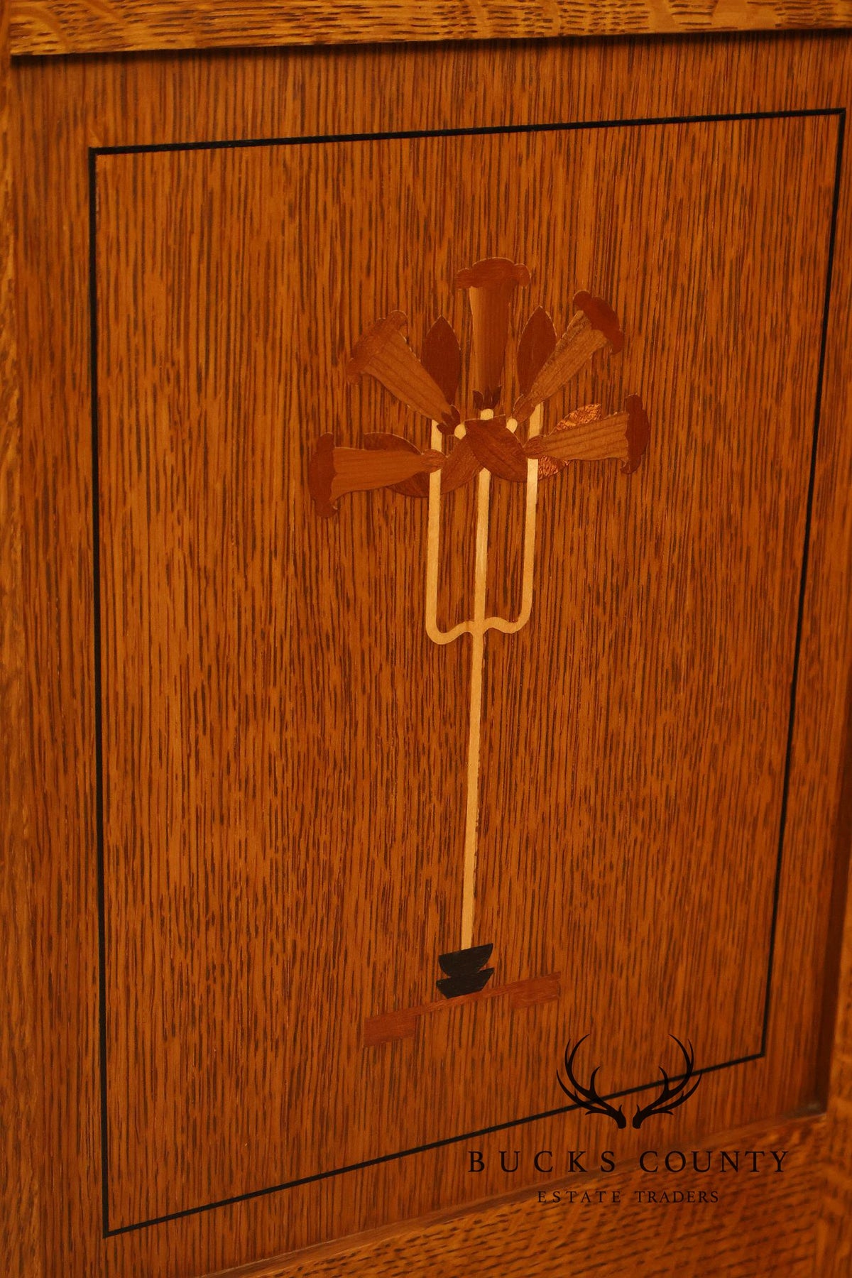 Stickley Mission Oak Harvey Ellis Inlaid Nightstand