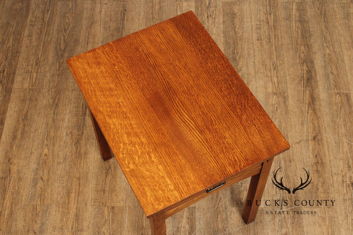 Stickley Mission Collection Oak One Drawer End Table