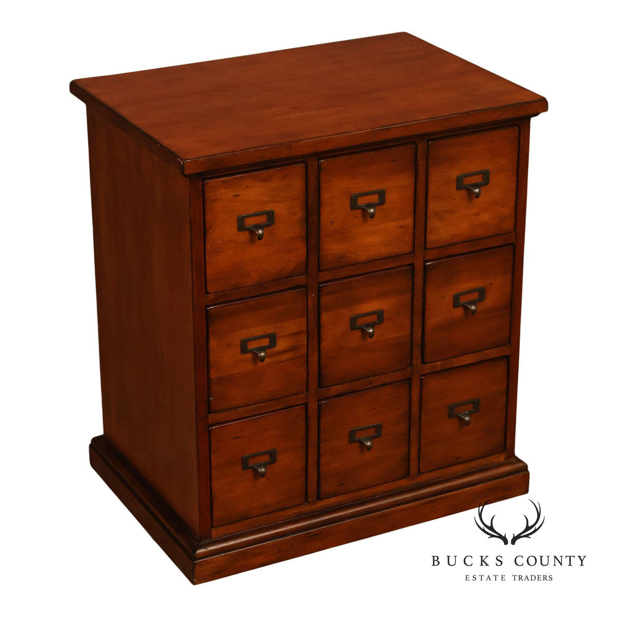 Ethan Allen Country Craftsman Apothecary Style Nine Drawer Chest