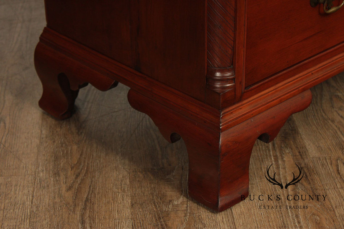 Antique American Chippendale Period Cherry Bookcase