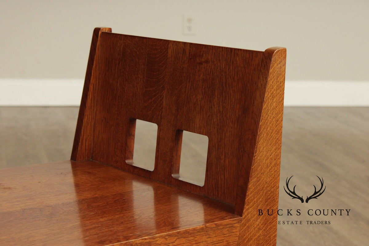 Stickley Mission Collection Oak Limbert Cafe Bench