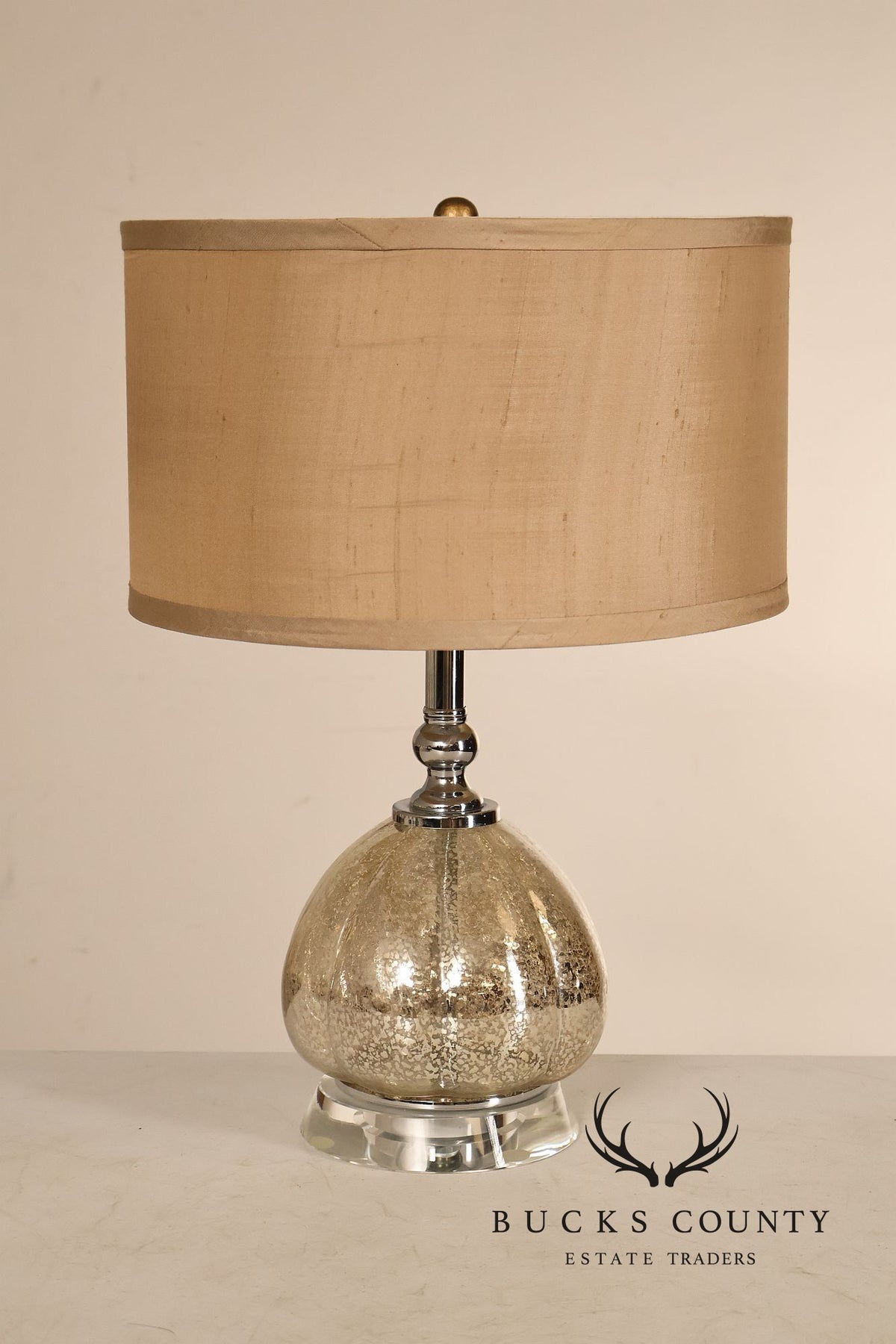 Contemporary Mercury Glass Table Lamp