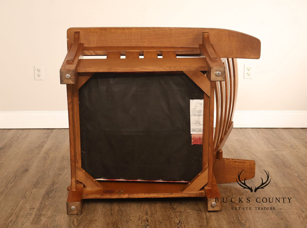 Stickley Mission Collection Oak Bow Arm Morris Chair