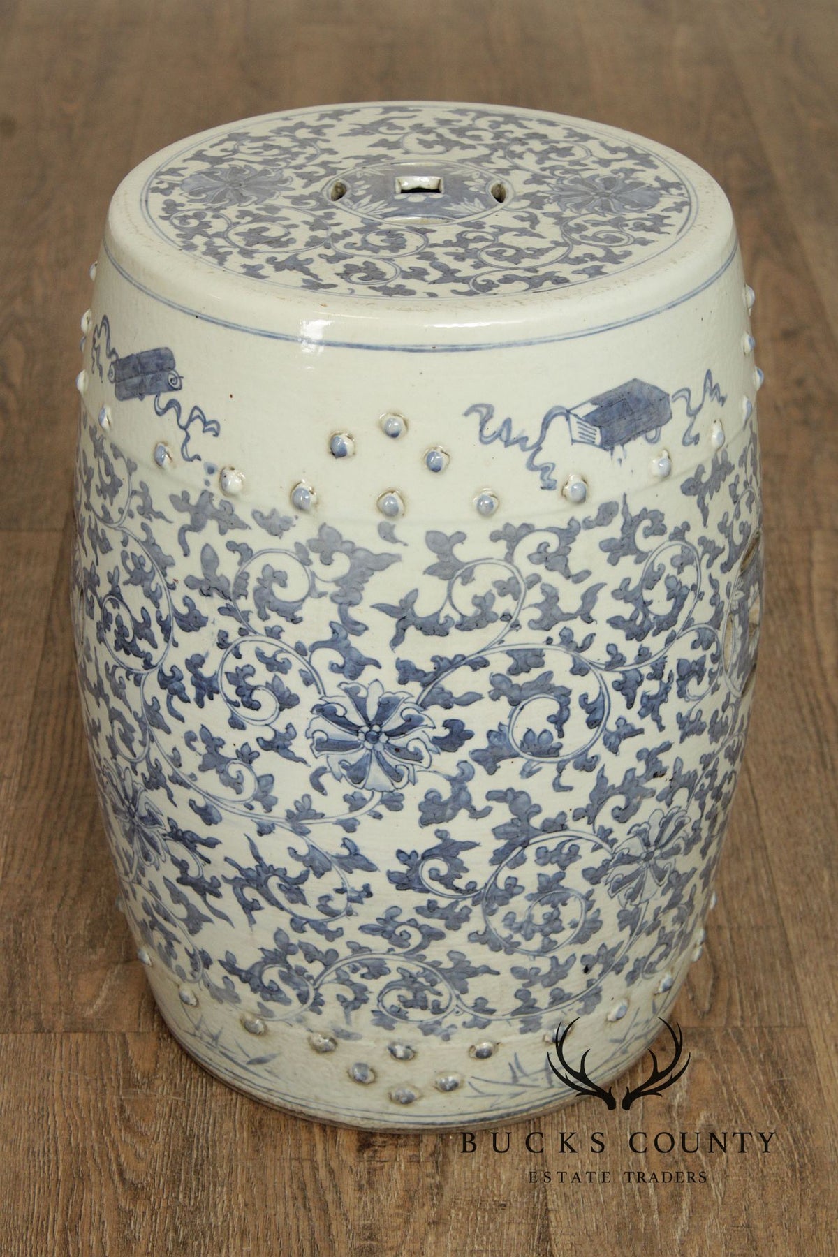 Chinese Blue and White Porcelain Garden Seat