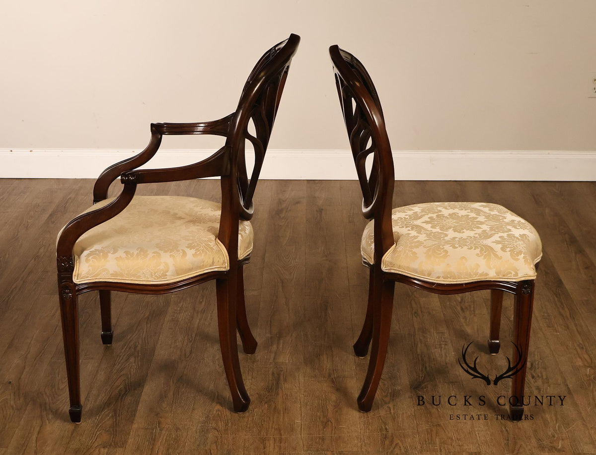 Bevan Funnell Adam Style Set of Eight Mahogany Dining Chairs