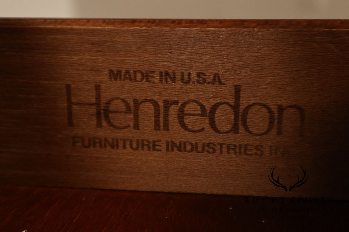 Henredon Georgian Style Burlwood Lowboy