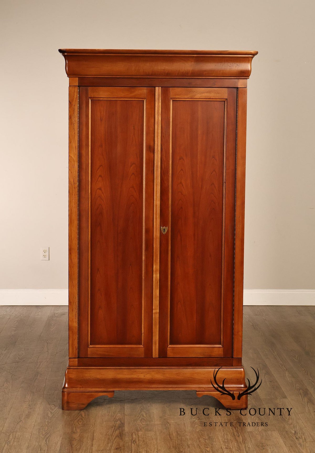 National Mt. Airy Cherry Two-Door Entertainment Armoire