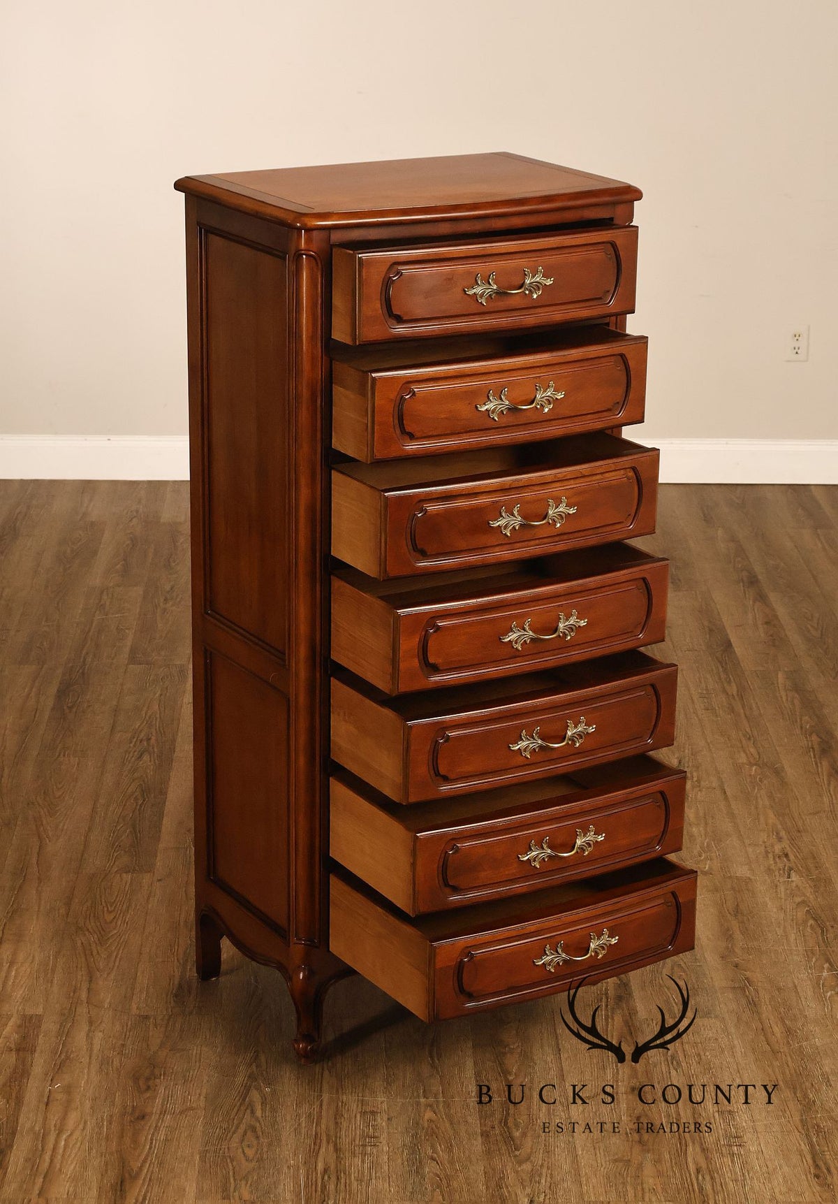 Century Furniture French Louis XV Style Cherry Lingerie Chest