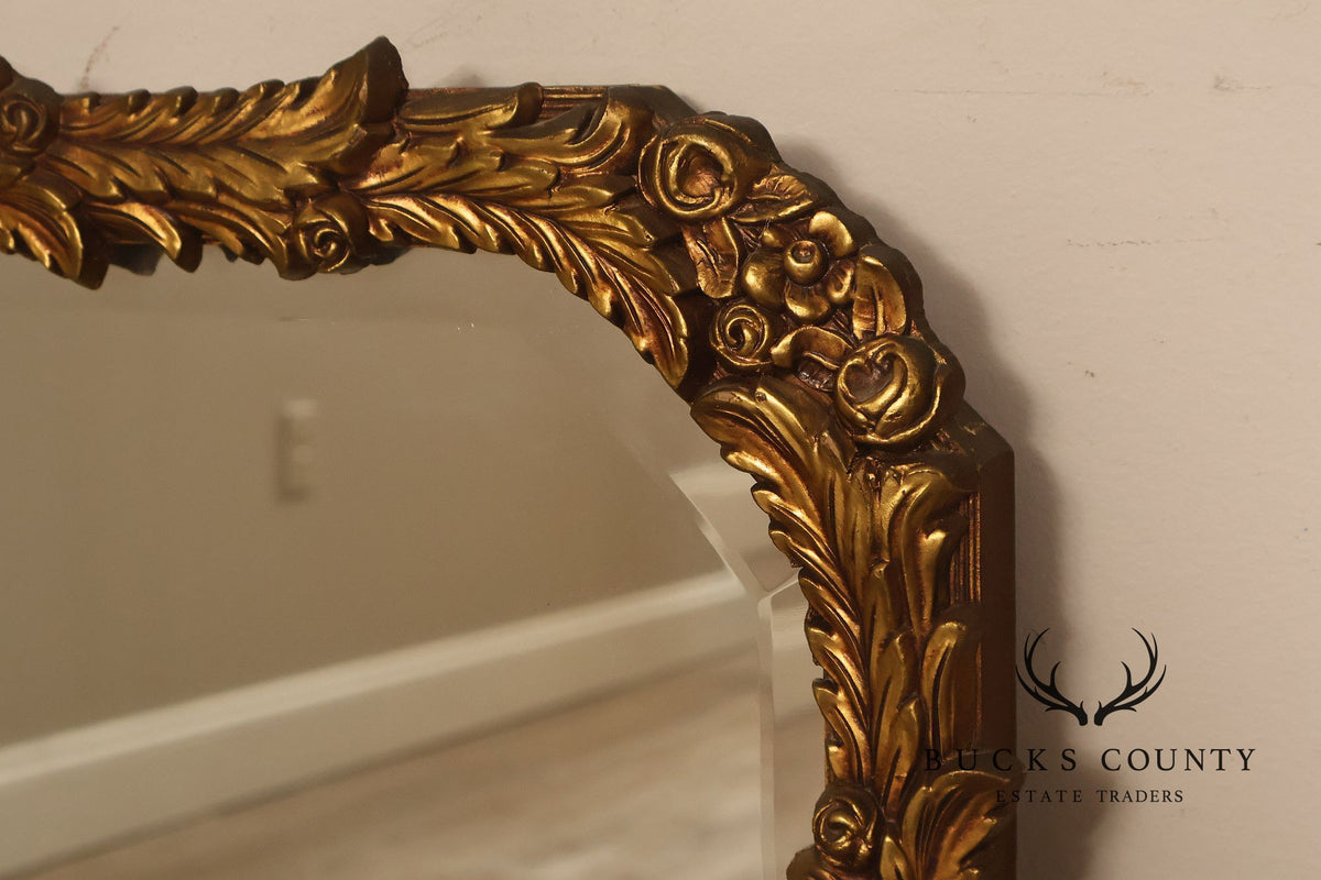 Rococo Revival Giltwood Beveled Wall Mirror