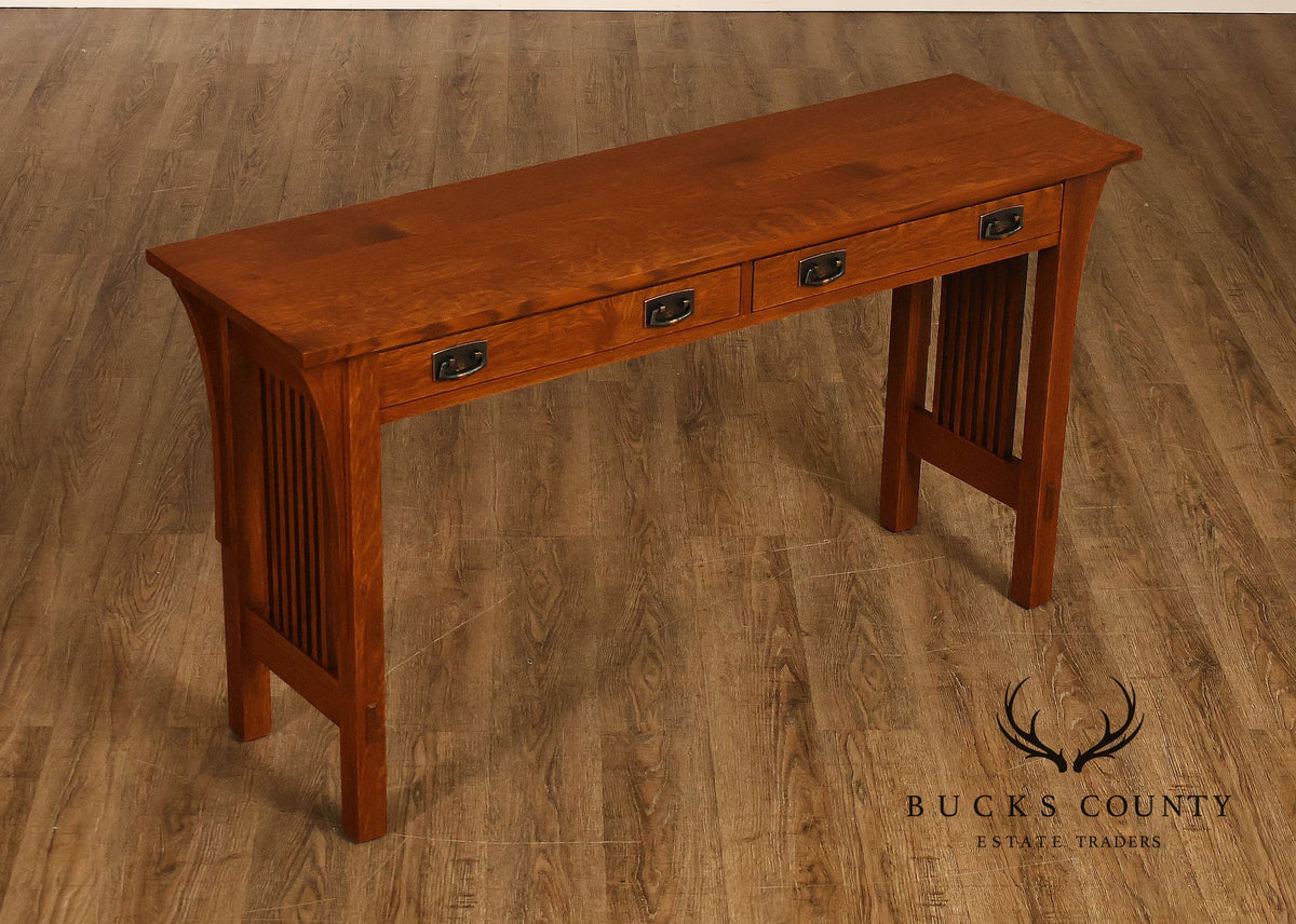 Stickley Mission Collection Oak Sofa Table