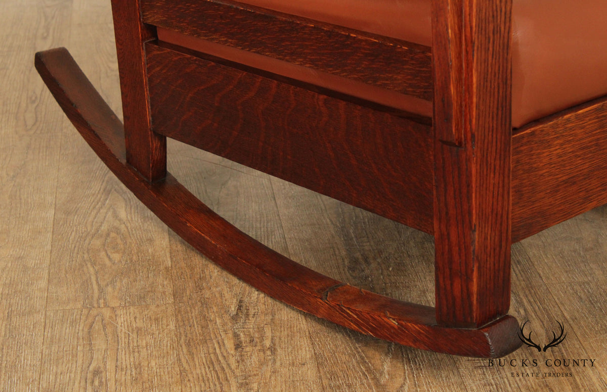 Lifetime Antique Mission Style Tiger Oak Rocker