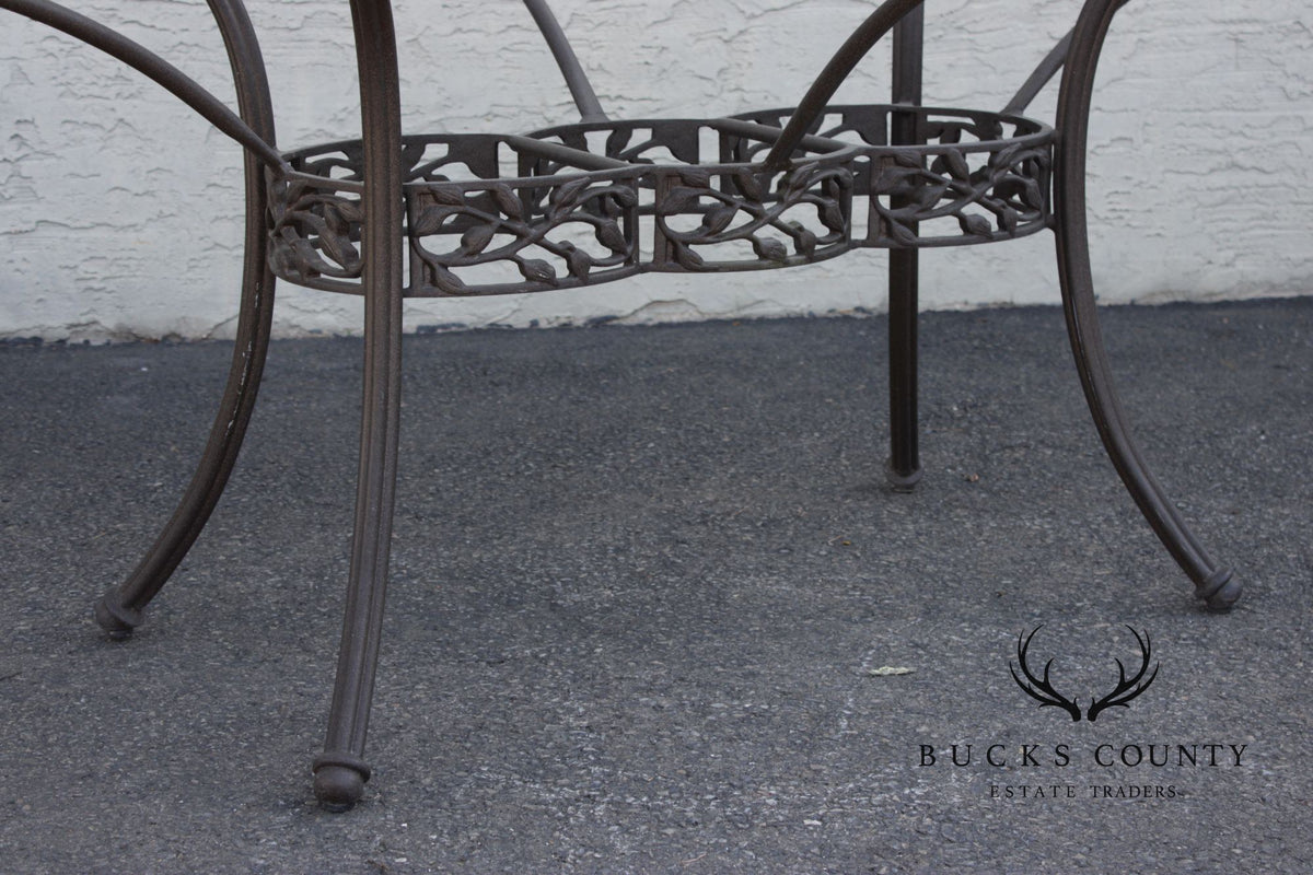 Woodard Oval Glass Top Outdoor Dining Table