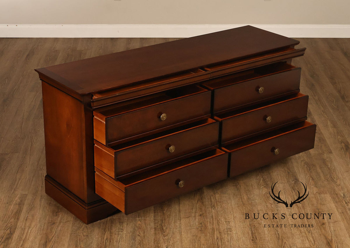 Grange French Louis Philippe Style Cherry Double Dresser