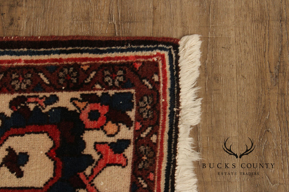 Vintage Persian Hand Knotted  Heriz Area Rug 8' 9" x 11' 11"