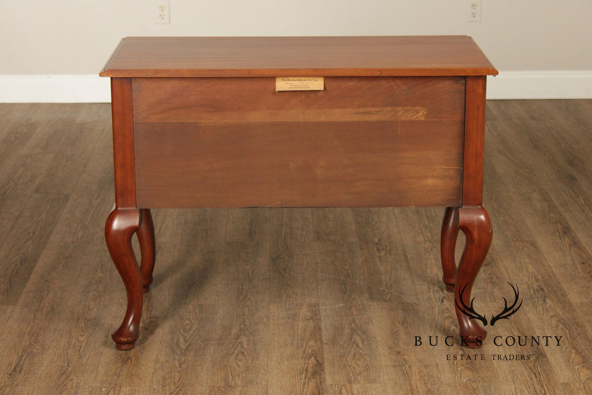 Henkel Harris Solid Wild Black Cherry Queen Anne Lowboy