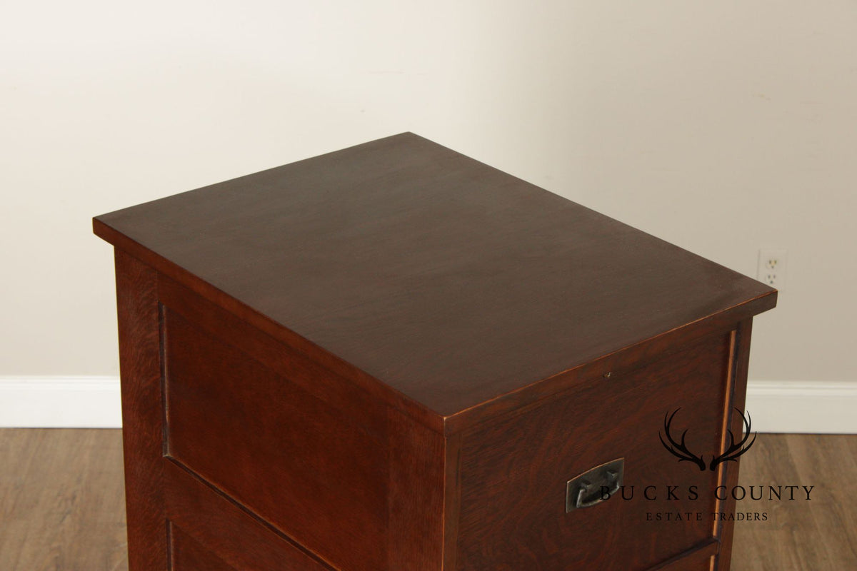 Stickley Mission Collection Oak Four Drawer File Cabinet