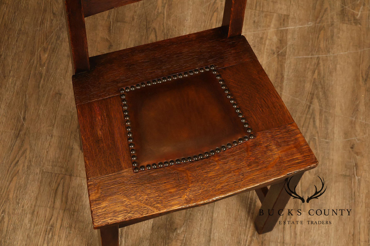 Gustav Stickley Antique Rabbit Ear #1291 Dining Chair