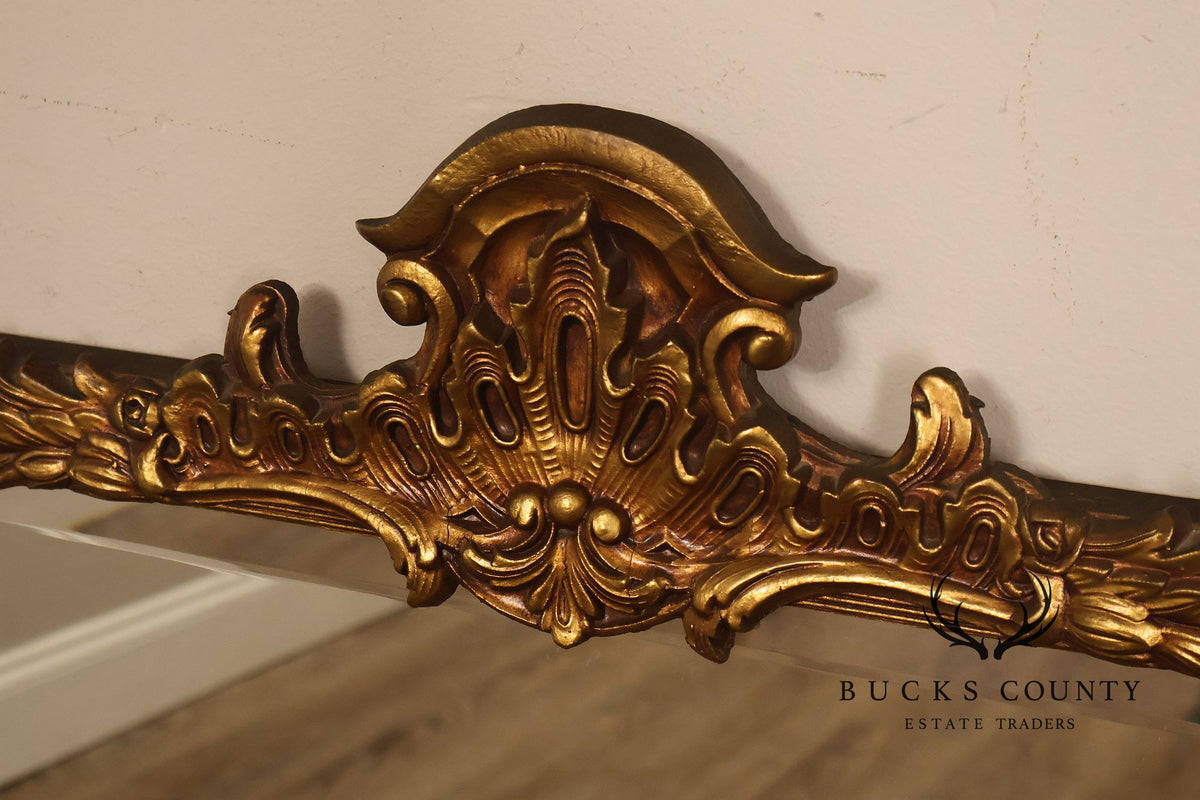 Rococo Revival Giltwood Beveled Wall Mirror