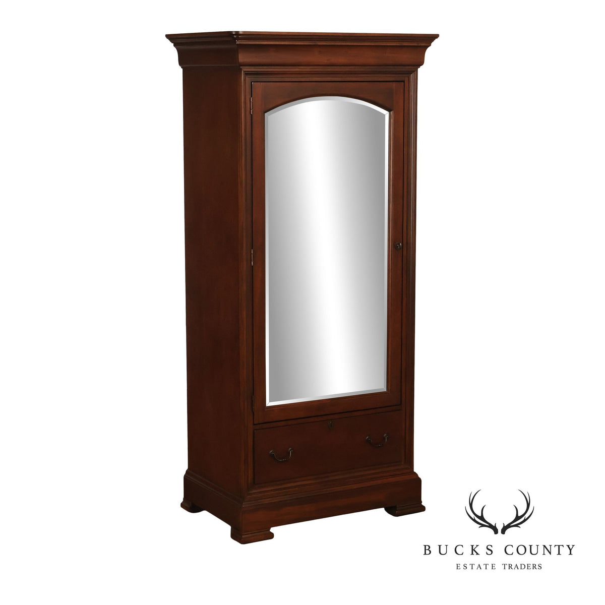 Thomasville Mirrored Dressing Armoire With Mirror Door