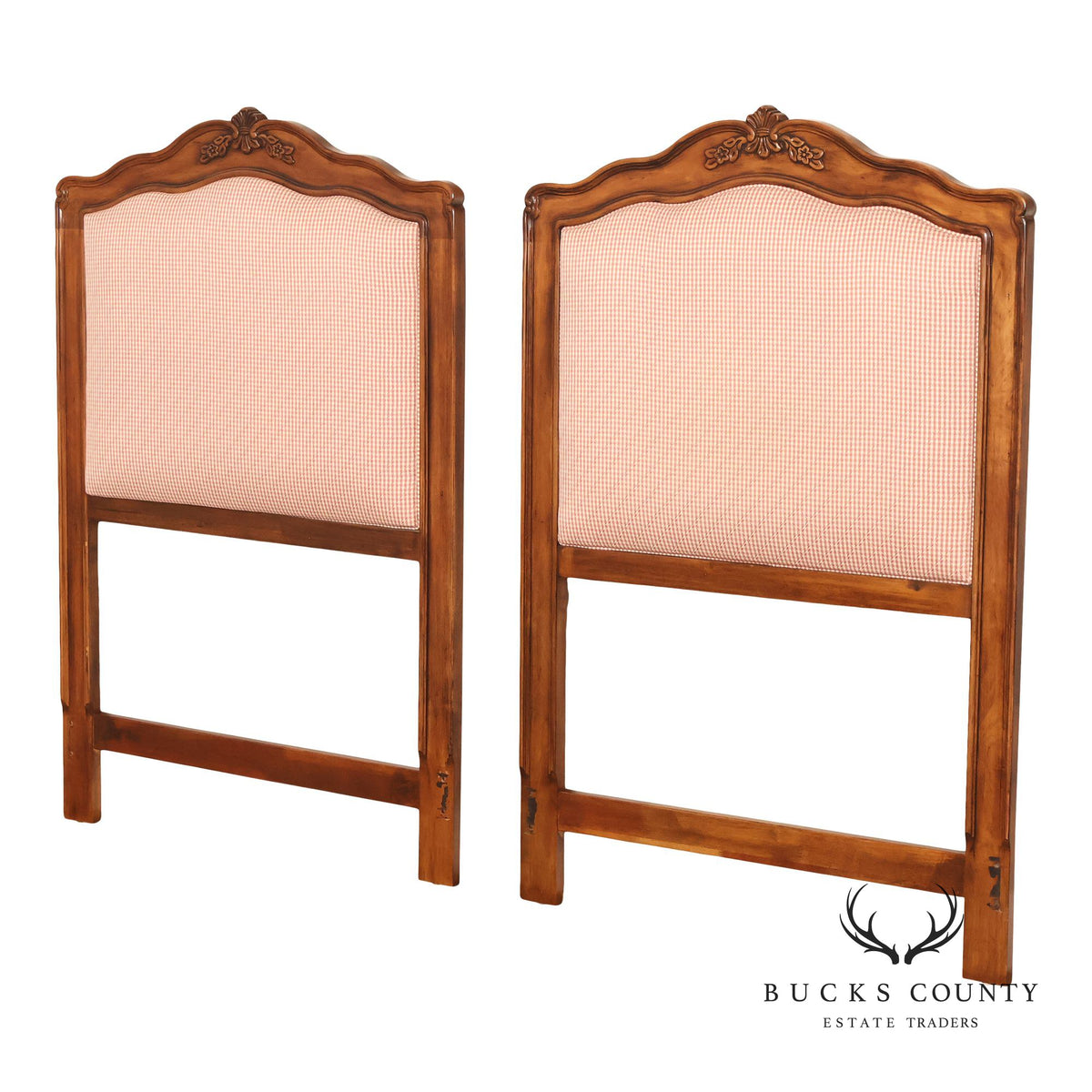 Drexel Heritage French Louis XV Style Pair of Twin Headboards