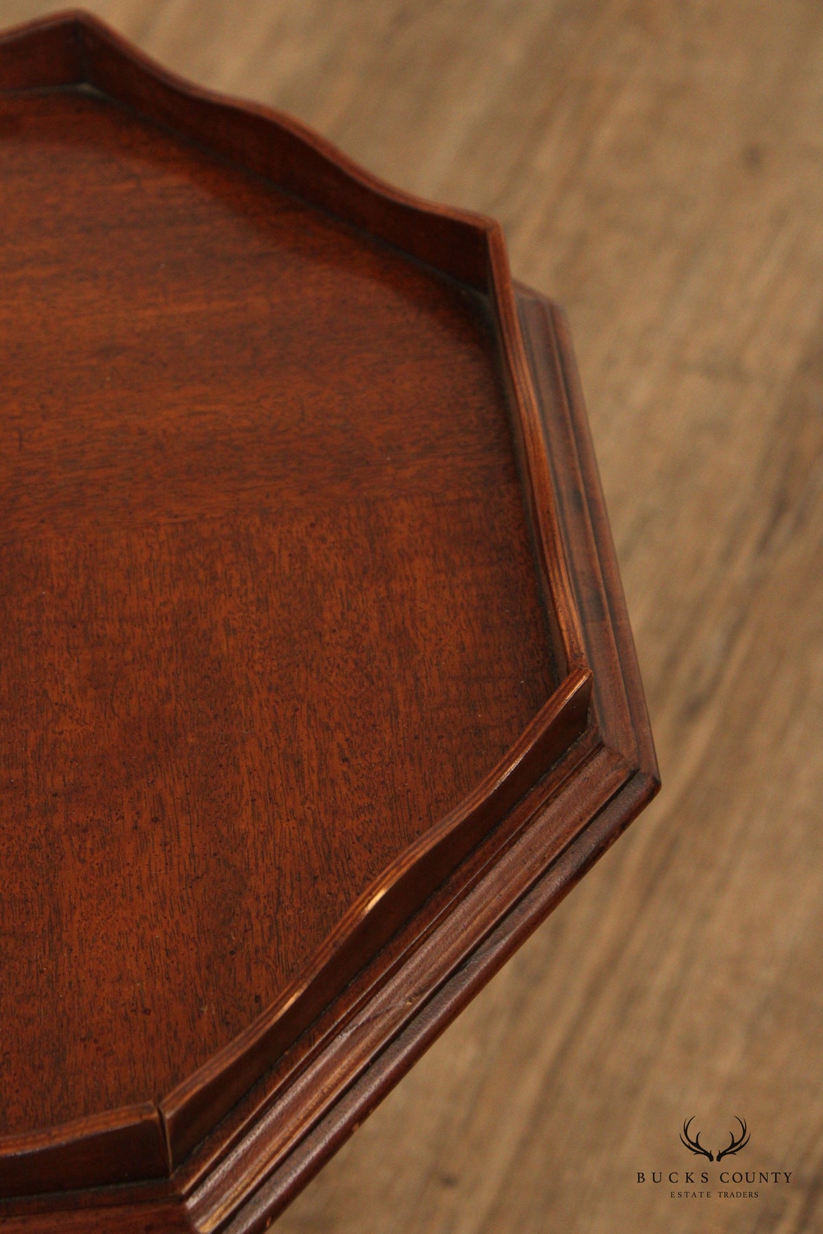 Colonial Revival Mahogany Octagonal Candlestand
