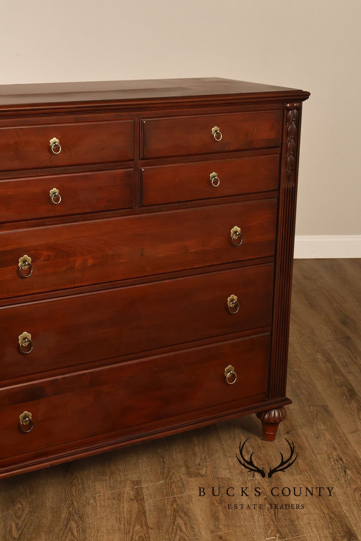 Ethan Allen 'British Classics' Maple And Birch Tall Dresser