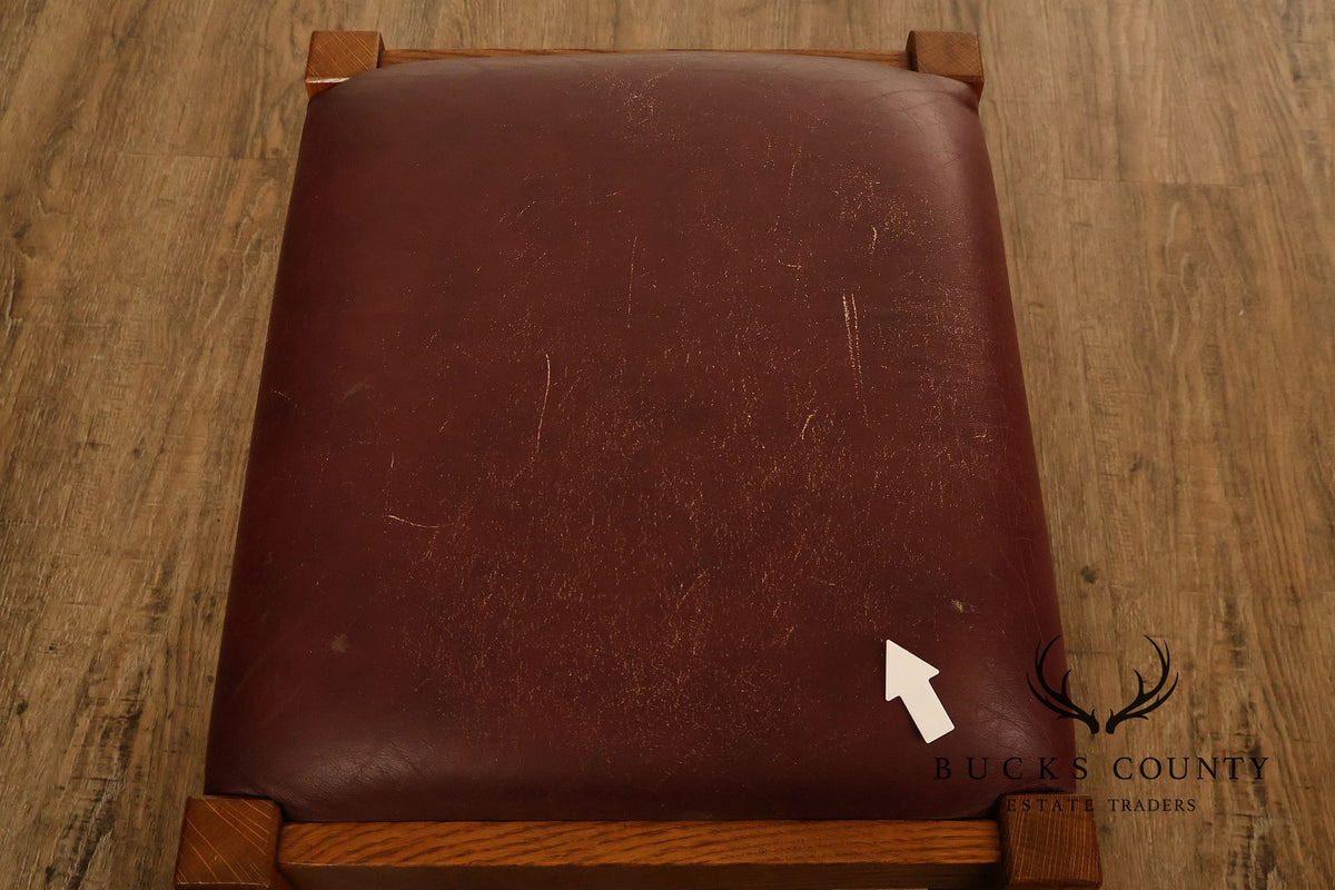 Stickley Mission Collection Oak Spindle Footstool