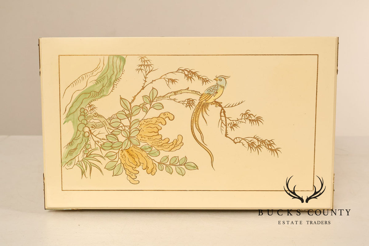 Painted Chinoiserie Style Pair Of Jewelry Chest