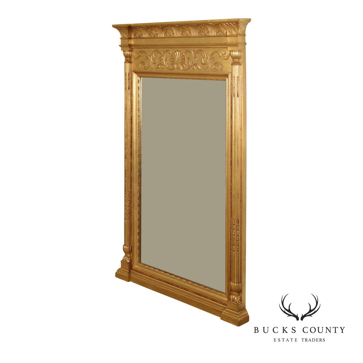 Henredon Neoclassical Style Giltwood Pier Mirror