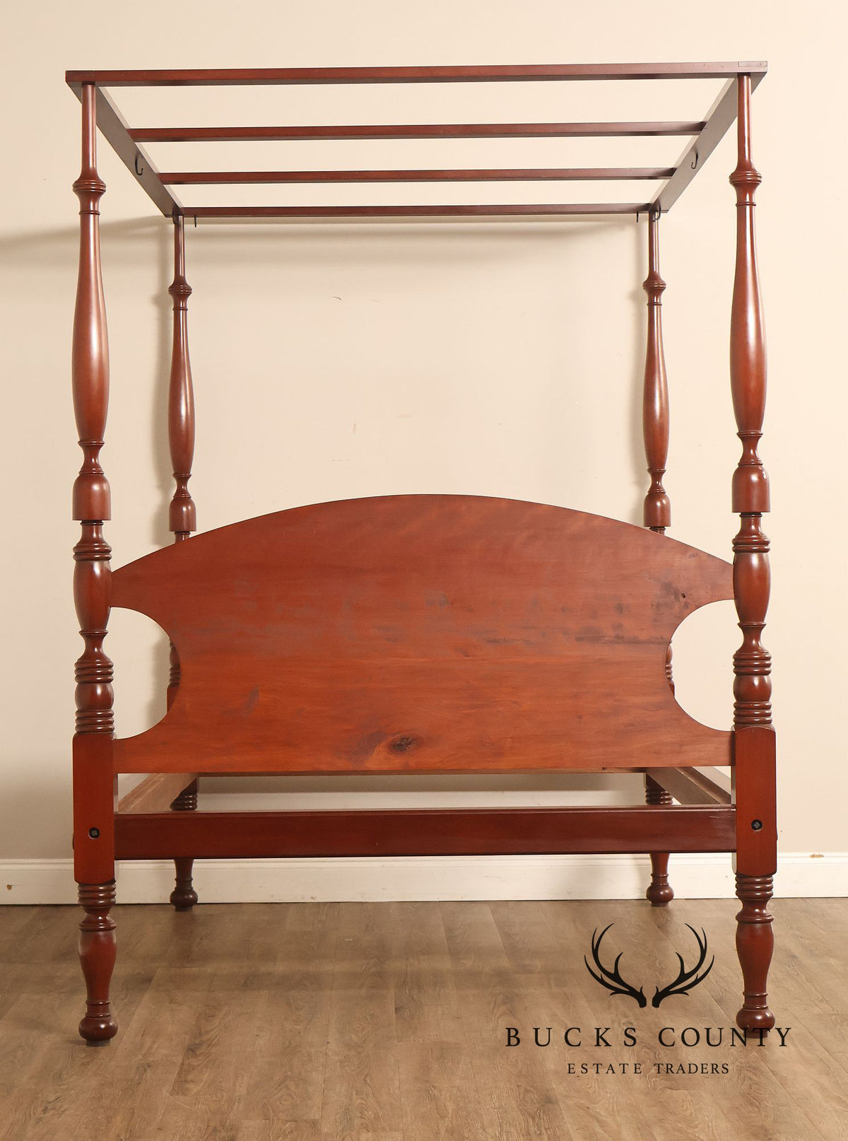 Andersen & Stauffer Sheraton Style Cherry Full Size Tall Post Canopy Bed